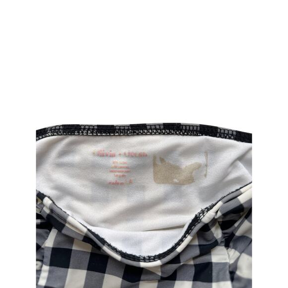 Olivia + Ocean Gingham High-Waisted Bikini Swimsuit - Picture 4 of 7